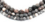 Frosted Pink Zebra Jasper 4mm, 6mm, 8mm, 10mm, 12mm Full Strand