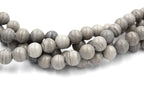 Silver Line Jasper 8mm, Round Beads -full strand