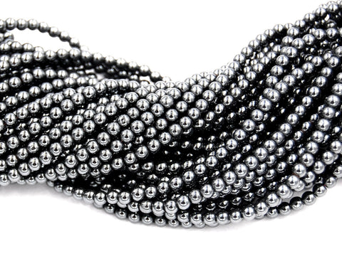 Hematite Round AAA, 2mm Beads -16 inch strand