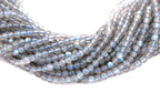 Gray LABRADORITE 4mm AA Grade Gemstone Beads, -15.5 inch strand