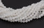 White Moonstone Natural Beads Strands, Round, 4mm -15.75 inch strand
