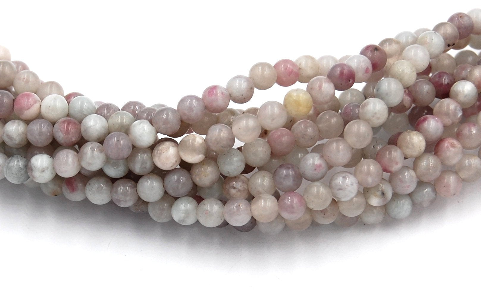 Purple and Pink Jasper Beads Strands, Natural Round, 4mm -16 strand
