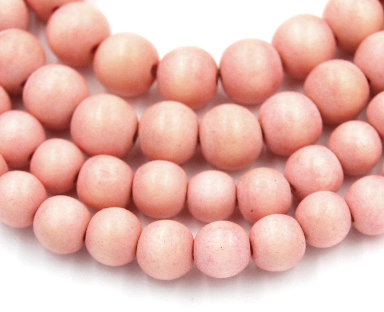 Bay Coral Beads 6mm 8mm 10mm Wood beads -16 inch strand