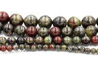 Dragon Blood Jasper 4mm, 6mm, 8mm, 10mm, 12mm, A grade -Full Strand