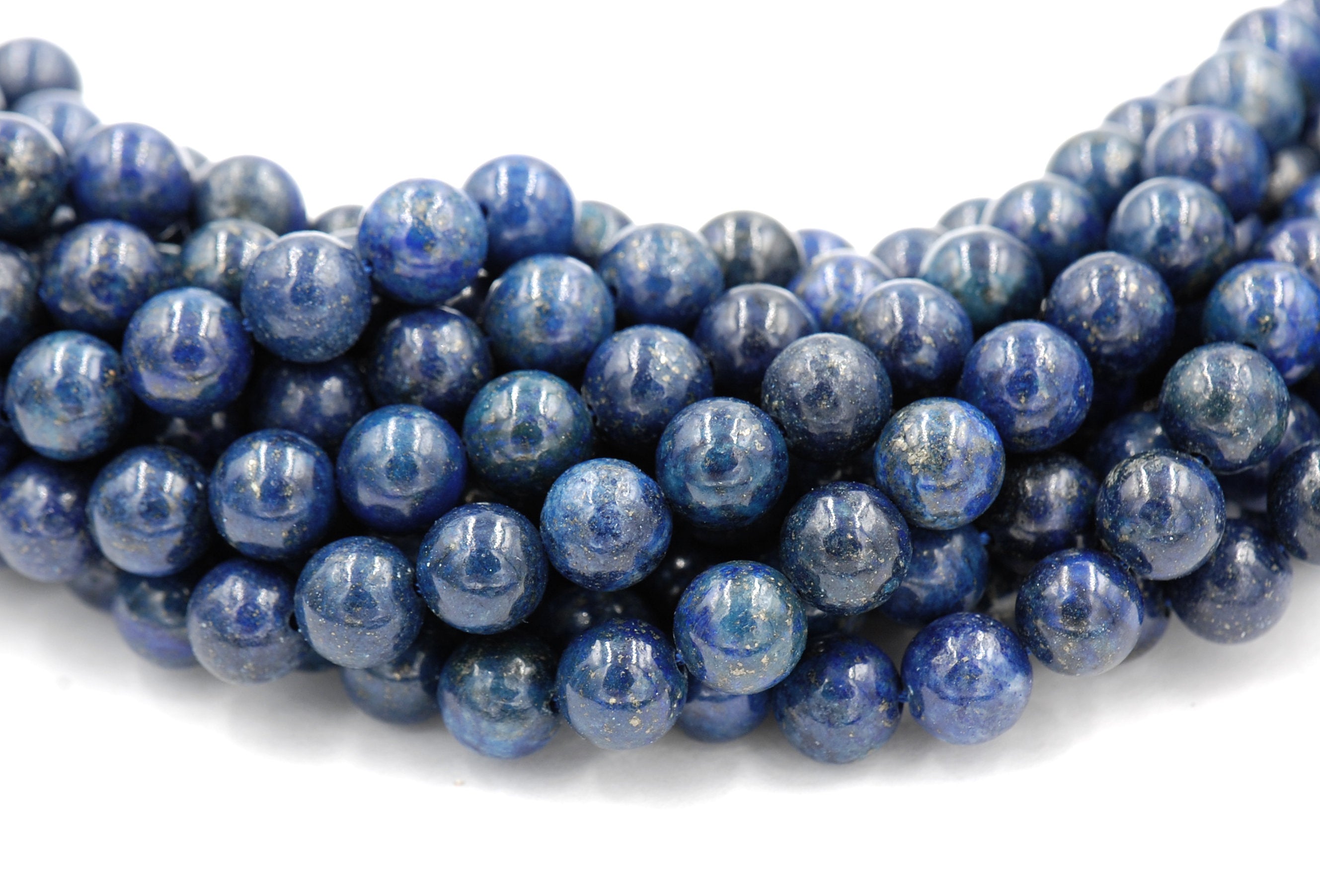 Lapis Lazuli 4mm 6mm 8mm 10mm Round Beads -Full Strand