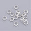 Brass Spacer Beads, Rondelle, Silver, 3.5x1mm -50