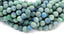 Matte Chrysocolla Round Frosted 4mm, 6mm, 8mm, 10mm, 12mm Chrysocolla Beads  -15.5 strand