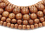 Bayong Wood Beads 4mm, 6mm, 8mm, 10mm, 12mm Bayong Rondelle Brown natural wood beads -16 inch strand