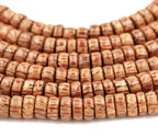 Palmwood Beads 4mm, 6mm, 8mm, 10mm Brown natural wood beads -15.5 inch strand
