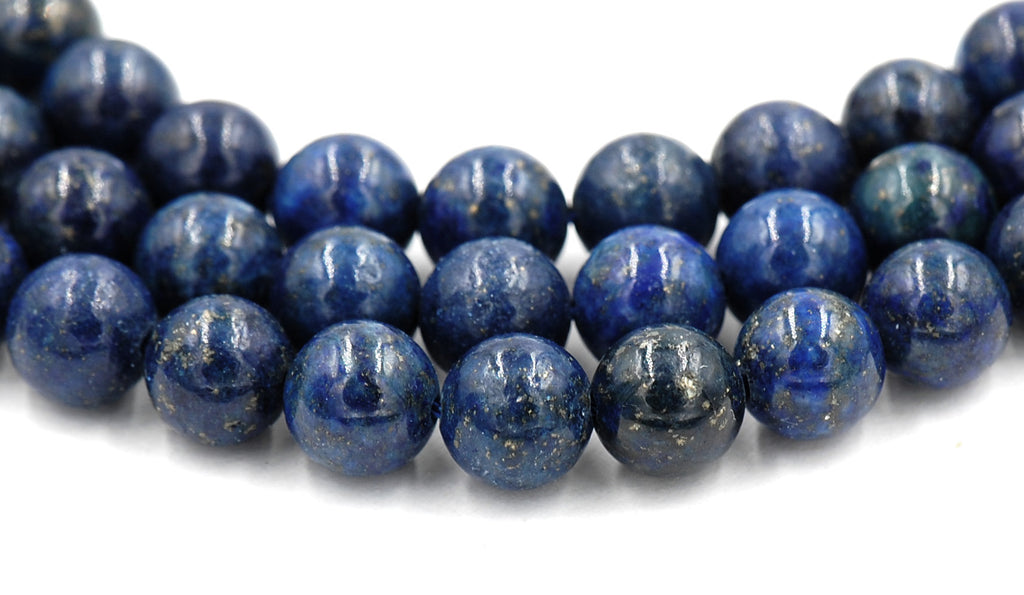 Lapis Lazuli 4mm 6mm 8mm 10mm Round Beads -Full Strand