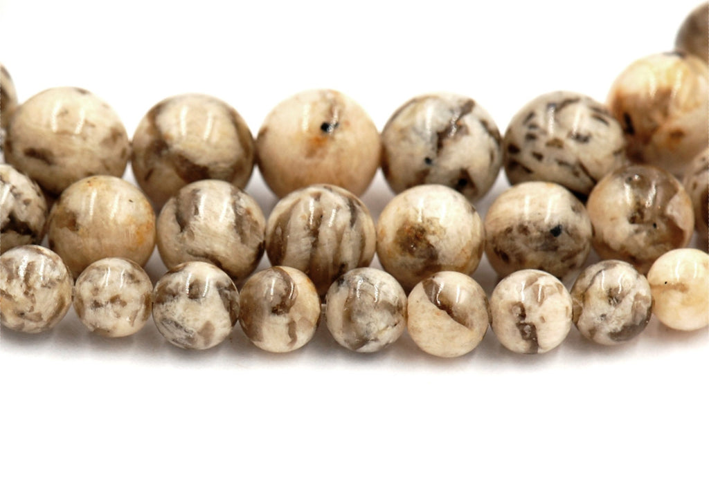 Feldspar 4mm, 6mm, 8mm, 10mm, 12mm Round Beads -15 inch strand