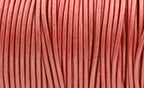 Metallic Moroccan Red Spice Leather 2mm Cord 3 Yards / 9 Feet / 2.74 Meters