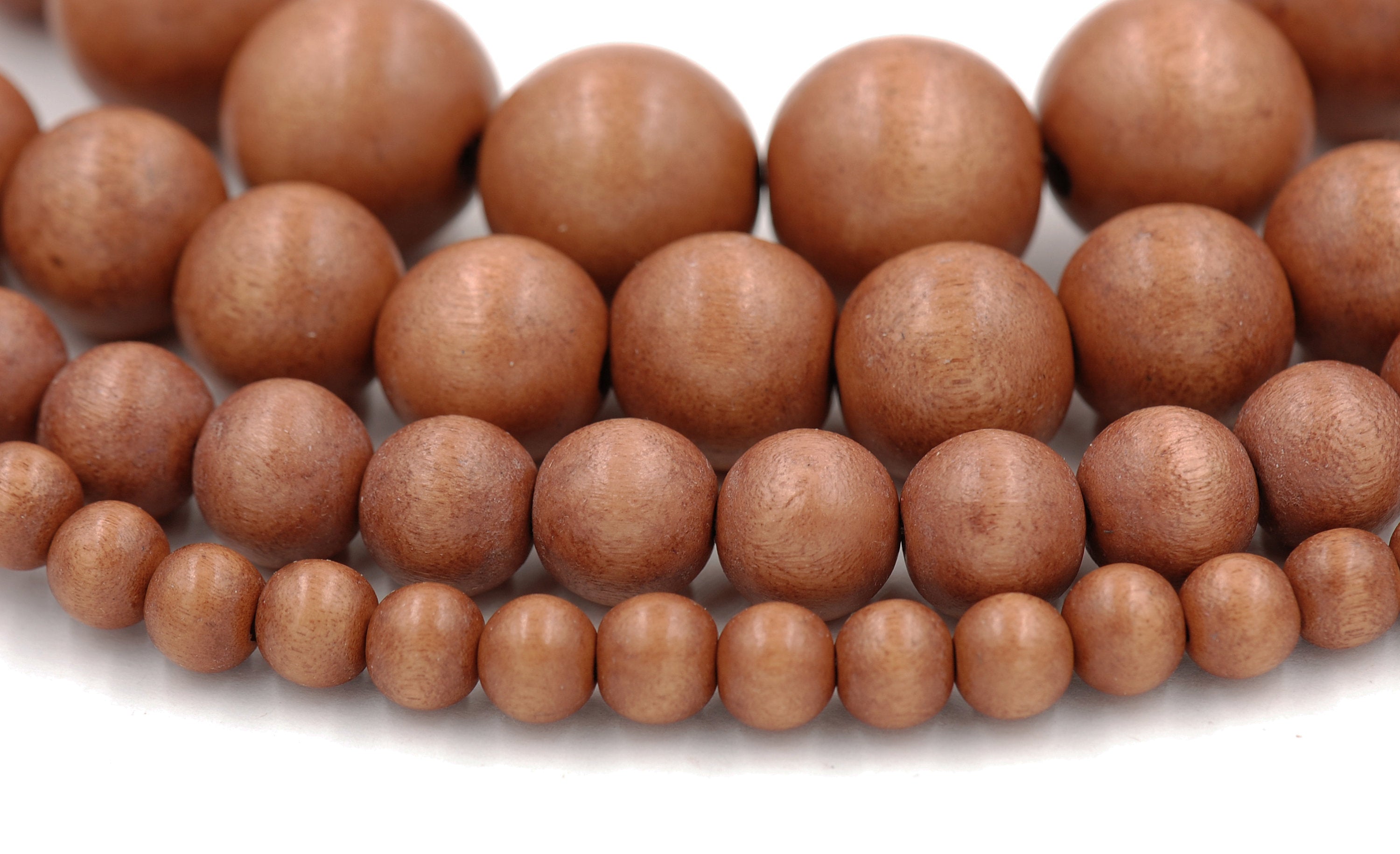 Honey Comb Brown Wood Round 16mm, Light Brown Boho Wood Beads -16 inch strand