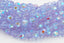 8mm Alexandrite AB Czech Faceted Glass Purple Czech