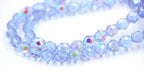 8mm Alexandrite AB Czech Faceted Glass Purple Czech