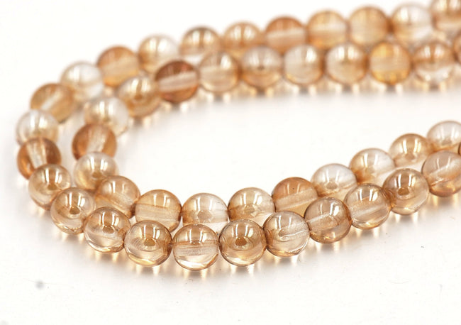 6mm Czech Glass Round Crystal Celsian  -50 Main Image