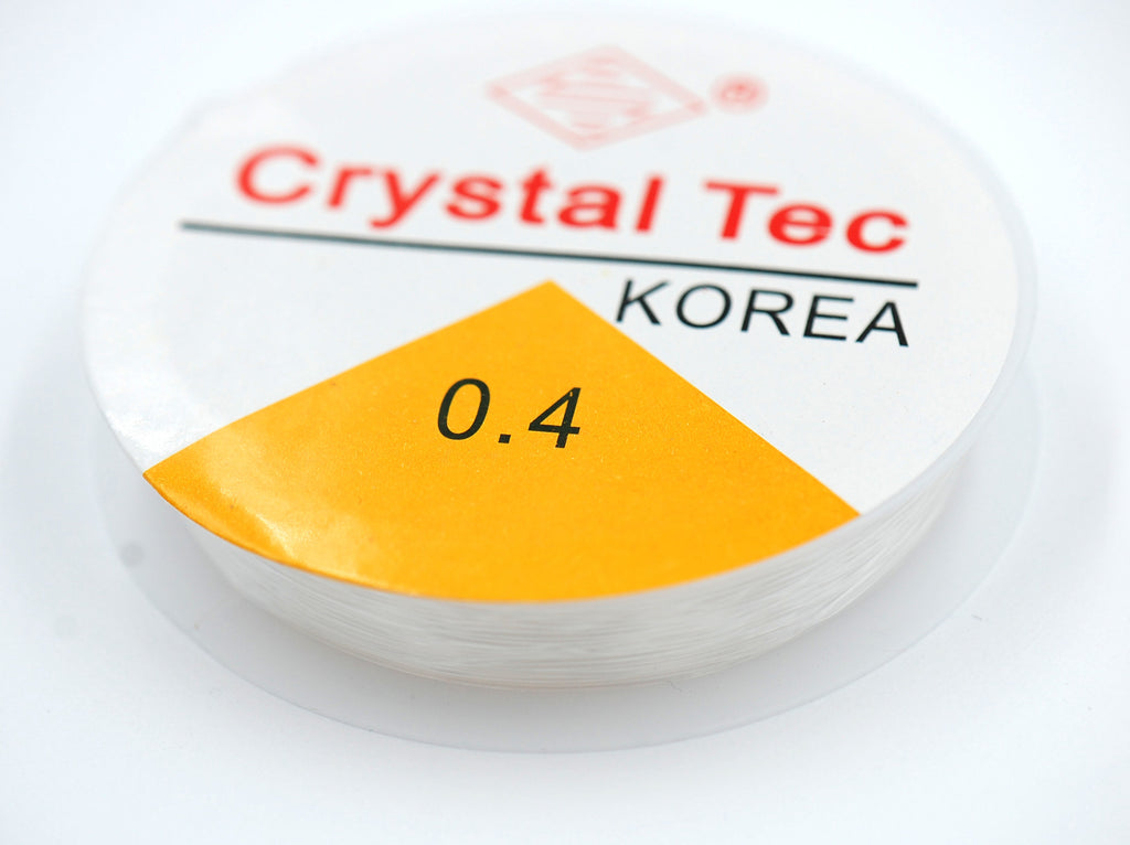 Stretch Cord .4MM Clear Elastic bracelet Cord Stretchy Bead Cord 15m/roll