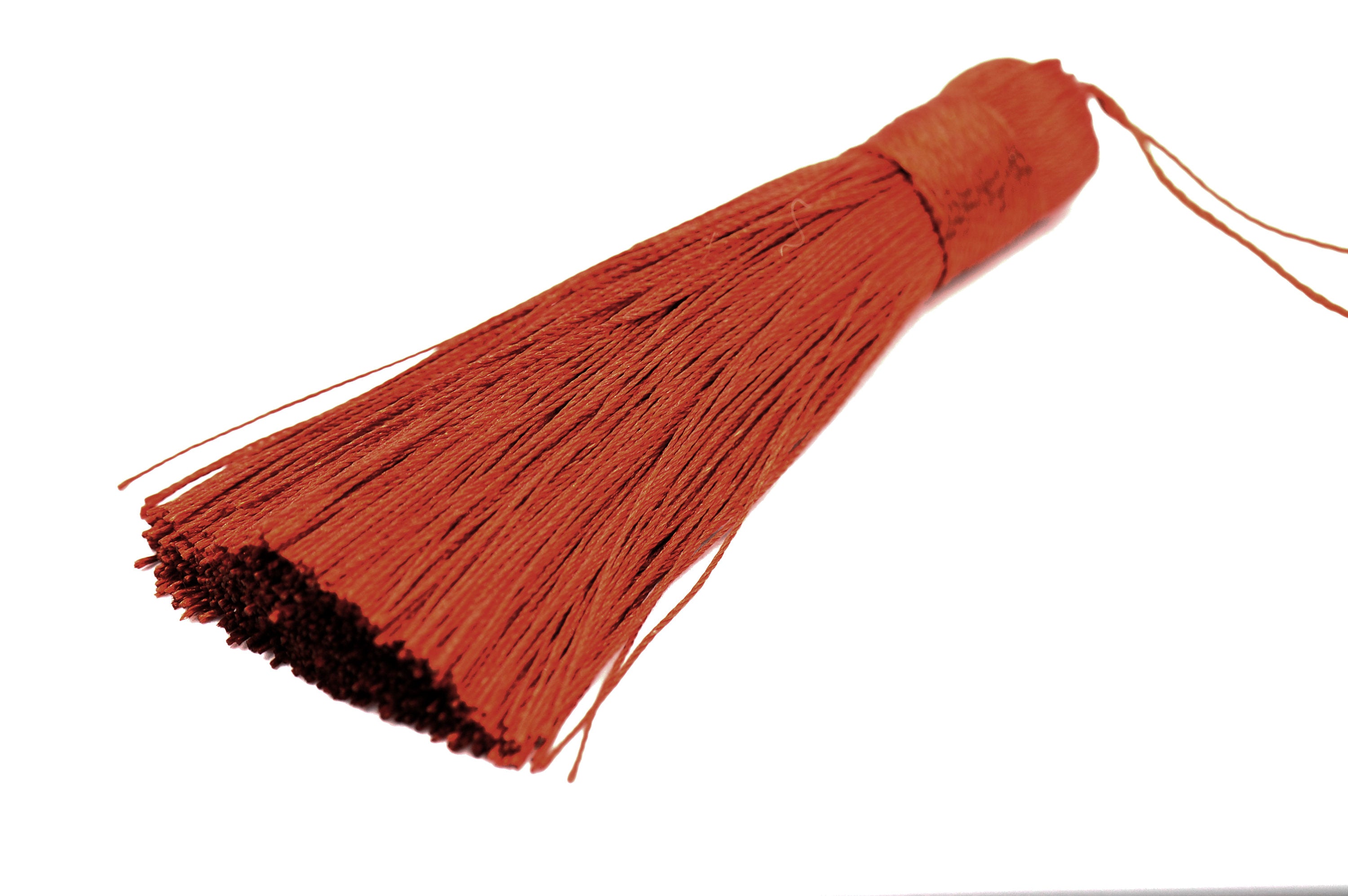 Copper Brown Tassel - 3&quot; Long Nylon Jewelry Tassel - 2pc