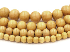 Jackfruit Beads 6mm, 8mm, 10mm, 12mm, 15mm Nangka natural wood beads -16 inch strand