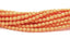 Pacifica -Tangerine Czech Glass Faceted Bead 4mm Round - 50 Pc