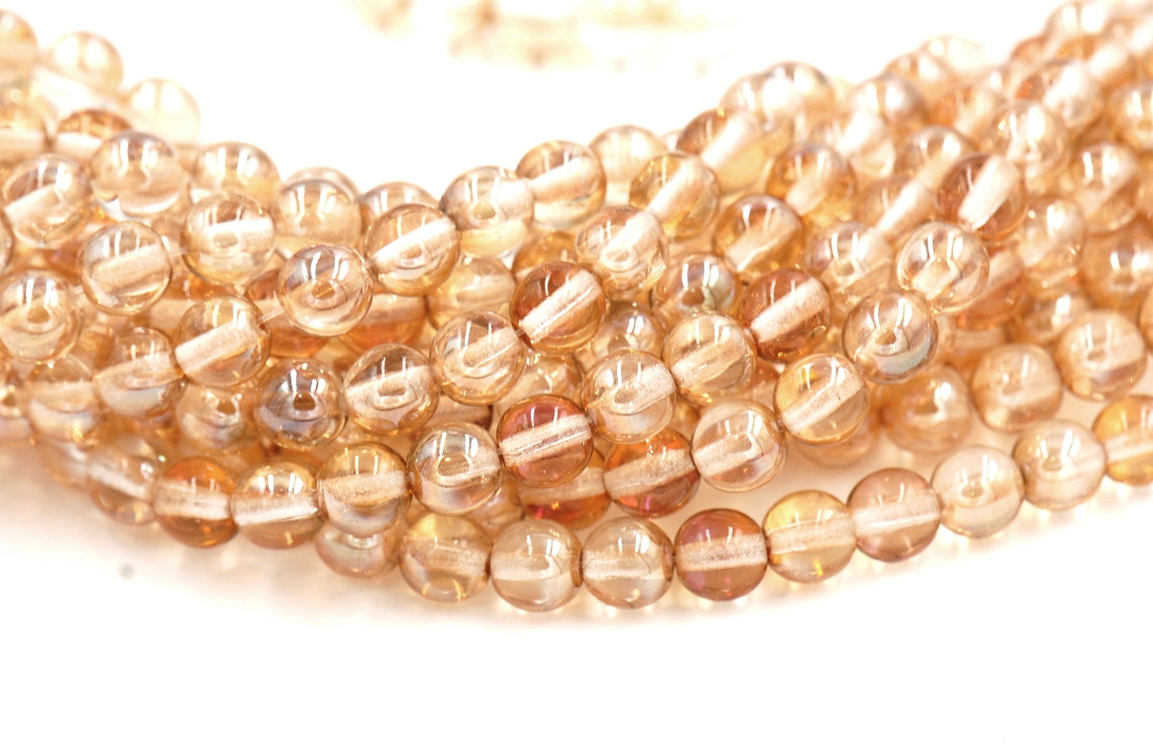 6mm Czech Glass Round Crystal Celsian  -50