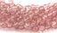 Topaz Pink Luster Czech Beads 8mm Faceted Round   -25pc