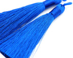 Royal Blue Tassel - 3&quot; Long Nylon Jewelry Loop Tassel - 2pc
