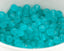 6mm Aqua Green Frosted Matte Glass Round Druk Beads - 100 beads