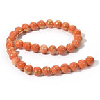 Antique Tangerine Gold Dust Jade 6mm, 8mm, 10mm, 12mm Round Beads -15.5 inch strand