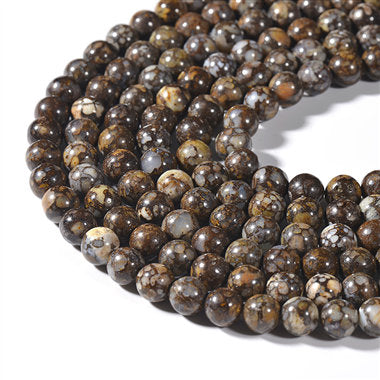 Gray Opal Beads Strands, Round 6mm, 8mm, 10mm -15.5 strand