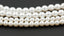 Czech Glass Pearl Coated Snow White Beads 4mm, 6mm, 8mm
