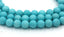 8mm Jade Round Beads in Matte Sky Blue-Green -15 inch strand