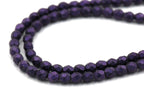 Opalescent Purple Crystal Czech Glass Bead 4mm Round - 50 Pc