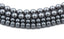 Czech Glass Pearl Coated Storm Gray Beads 4mm, 6mm, 8mm