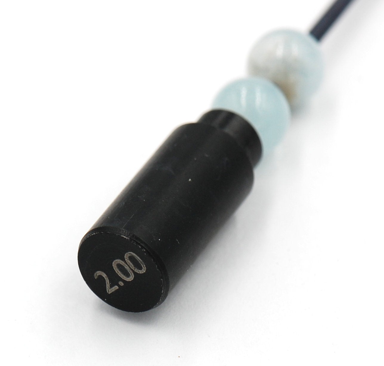 Large Hole Multicolor Aquamarine Blue Green 6mm, 8mm, 10mm, 12mm Round Beads -Full Strand