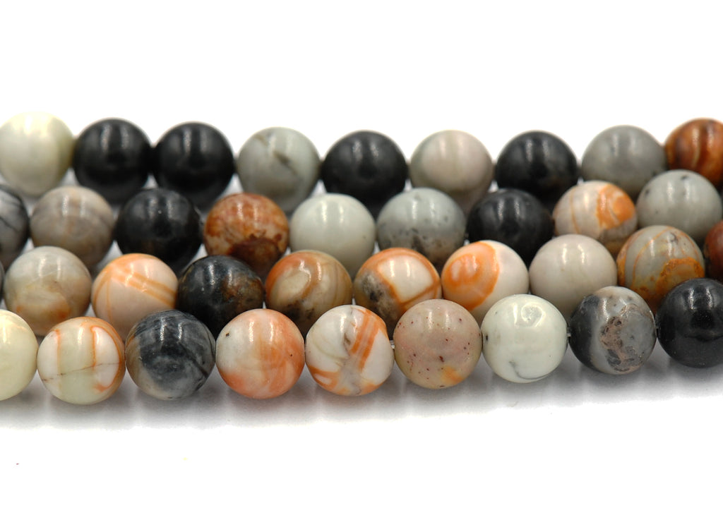 Picasso Jasper 4mm, 6mm, 8mm, 10mm, 12mm Round Beads