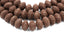 Brown Natural Lava Rondelle 13x8mm Beads - 14.5" strand