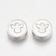 304 Stainless Steel Beads, with Shell, 10mm Flat Round with Angel, Stainless Steel Color,  -2pc