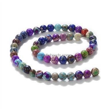 Mixed Impression Jasper Beads 4mm 6mm 8mm 10mm 12mm round -Full Strand