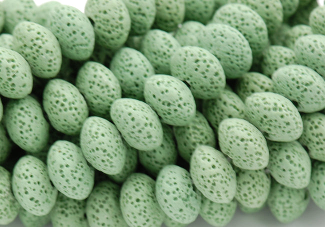 Natural Lava Rondelle 13x8mm Saucer Lava Beads - 14.5" strand Main Image