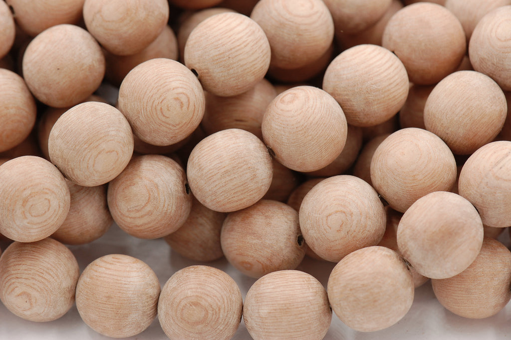 Natural UNWAXED Rosewood Beads 6mm, 8mm, 10mm, 12mm, 15mm, 8x4mm Rondelle undyed wood beads -16 inch strand