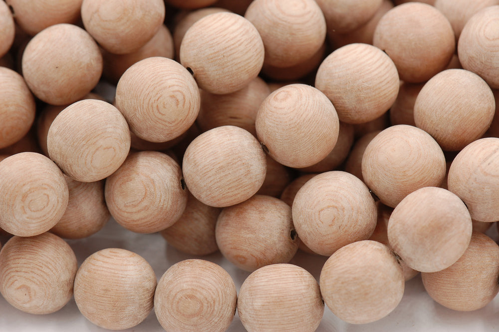 Natural UNWAXED Rosewood Beads 6mm, 8mm, 10mm, 12mm, 15mm, 8x4mm Rondelle undyed wood beads -16 inch strand