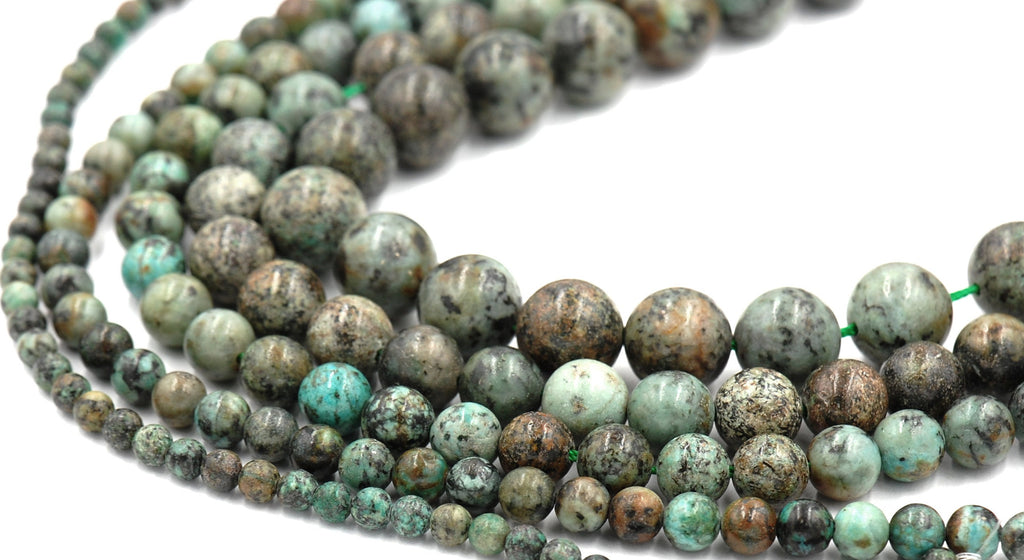 African Turquoise Jasper 4mm 6mm 8mm 10mm 12mm round beads -15.5