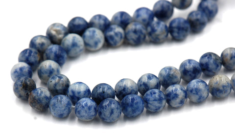Brazil Sodalite, 4mm, 6mm, 8mm, 10mm, 12mm Blue Sodalite Round Beads in Opaque Finish -15 inch strand