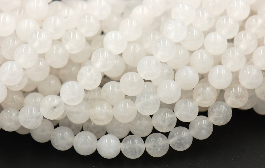 Moonstone Jade, 4mm, 6mm, 8mm, 10mm, 12mm Jade -15 inch strand