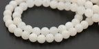 Antique White Jade, 4mm, 6mm, 8mm, 10mm, 12mm Jade Round Beads -15 inch strand