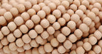 Natural UNWAXED Rosewood Beads 6mm, 8mm, 10mm, 12mm, 15mm, 8x4mm Rondelle undyed wood beads -16 inch strand