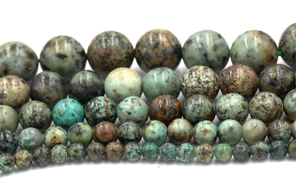 African Turquoise Jasper 4mm 6mm 8mm 10mm 12mm round beads -15.5