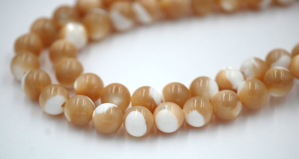Mother of Pearl Beads Strands, 4mm, 6mm, 8mm, 10mm -Full Strand