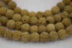 8mm Moss Green Lava Rock Round Stone Beads -15.5 inch strand